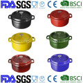 High Capacity 26cm Nonstick Cast Iron French Oven Casserole Dutch Oven BSCI LFGB FDA Approved